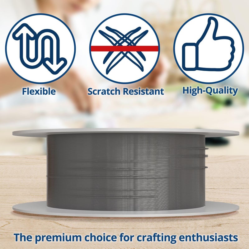 Soft Flex 21 Strand Stringing Wire - Flexible Braided - Fine 0.14 Diameter - Jewelry Making Bead Wire - Satin Silver - Image 3